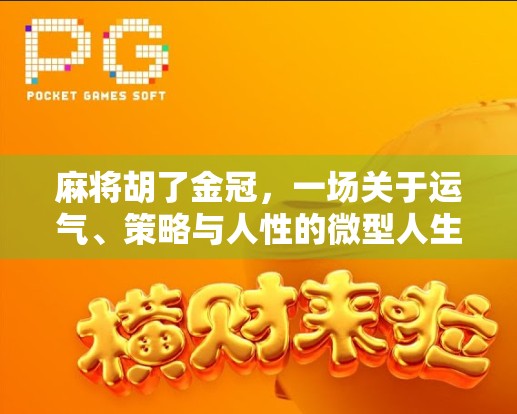 麻将胡了金冠,一场关于运气、策略与人性的微型人生剧 麻将胡了金冠,一场关于运气、策略与人性的微型人生剧