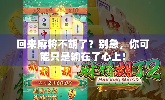回来麻将不胡了？别急，你可能只是输在了心上！