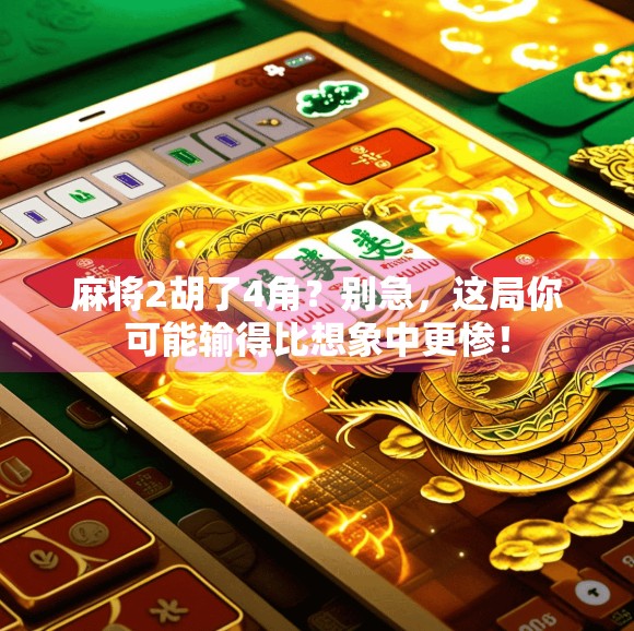 麻将2胡了4角?别急,这局你可能输得比想象中更惨!