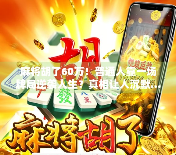 麻将胡了60万！普通人靠一场牌局逆袭人生？真相让人沉默…